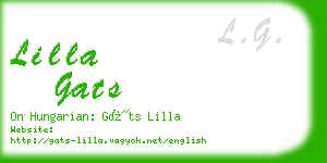 lilla gats business card